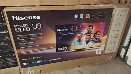 Hisense - 75" Class U8 Series MiniLED QLED UHD 4K HDR Smart Google TV (2025)