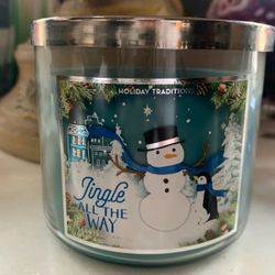 RARE / HTF Bath & Body Works Candle – Jingle All The Way (2015) – NEW