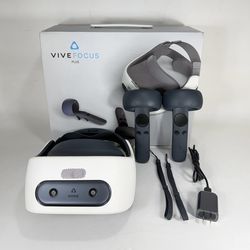HTC Vive Focus Plus VR Headset with Controllers in Box - WORKING
