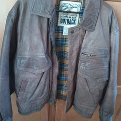 Vintage New Zealand Outback Men's Leather Jacket 