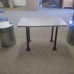 Bench Industrial Style Brushed Stainless Bench I