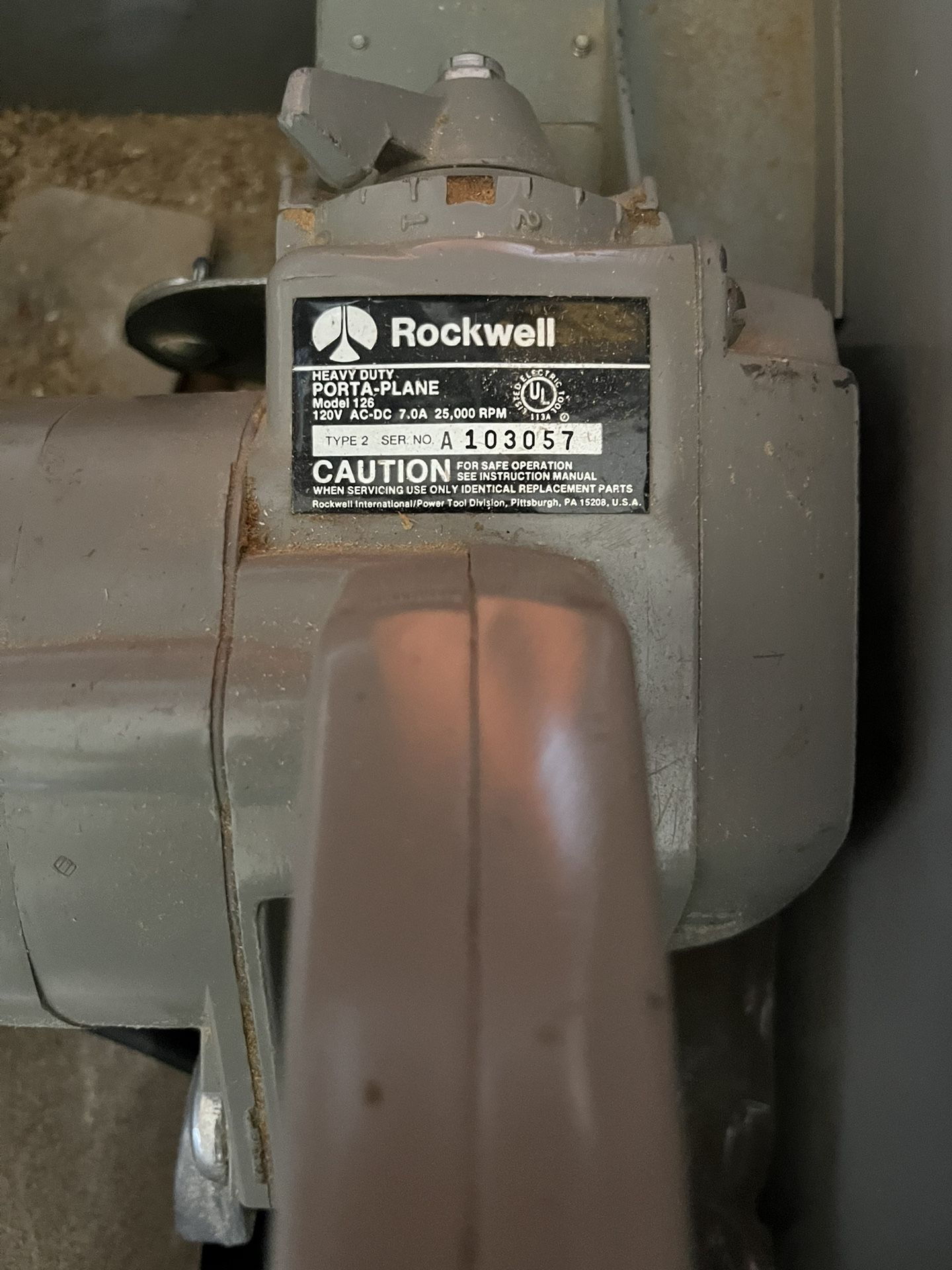 Rockwell Model 126 Heavy Duty Porta Planer
