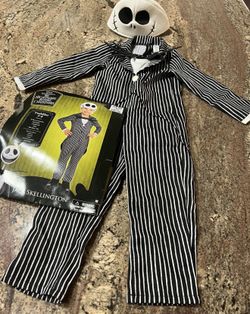 Jack Skellington, The Nightmare Before Christmas Toddler 3–4 Kids Includes Jumpsuit Hat And Bat Bowtie Halloween