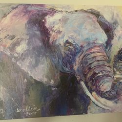 Elephant Wall art Printed On Canvas