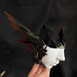 Custom Cyberpunk Android Half Mask - Handmade | Rave Festival Concert Photo Prop | Made to Order