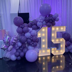 Large Wooden Marquee Numbers  