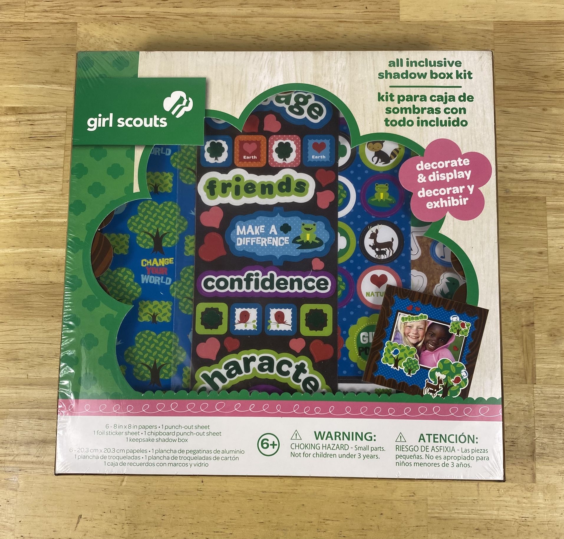 NEW Girl Scout All Inclusive Shadow Box Kit Scrapbook Art Craft Project Keepsake Colorbok!