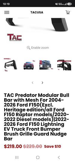 2004 - 2026 F-150 TAC BULL BAR