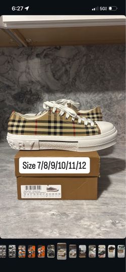 Burberry Check Low-Top Sneakers