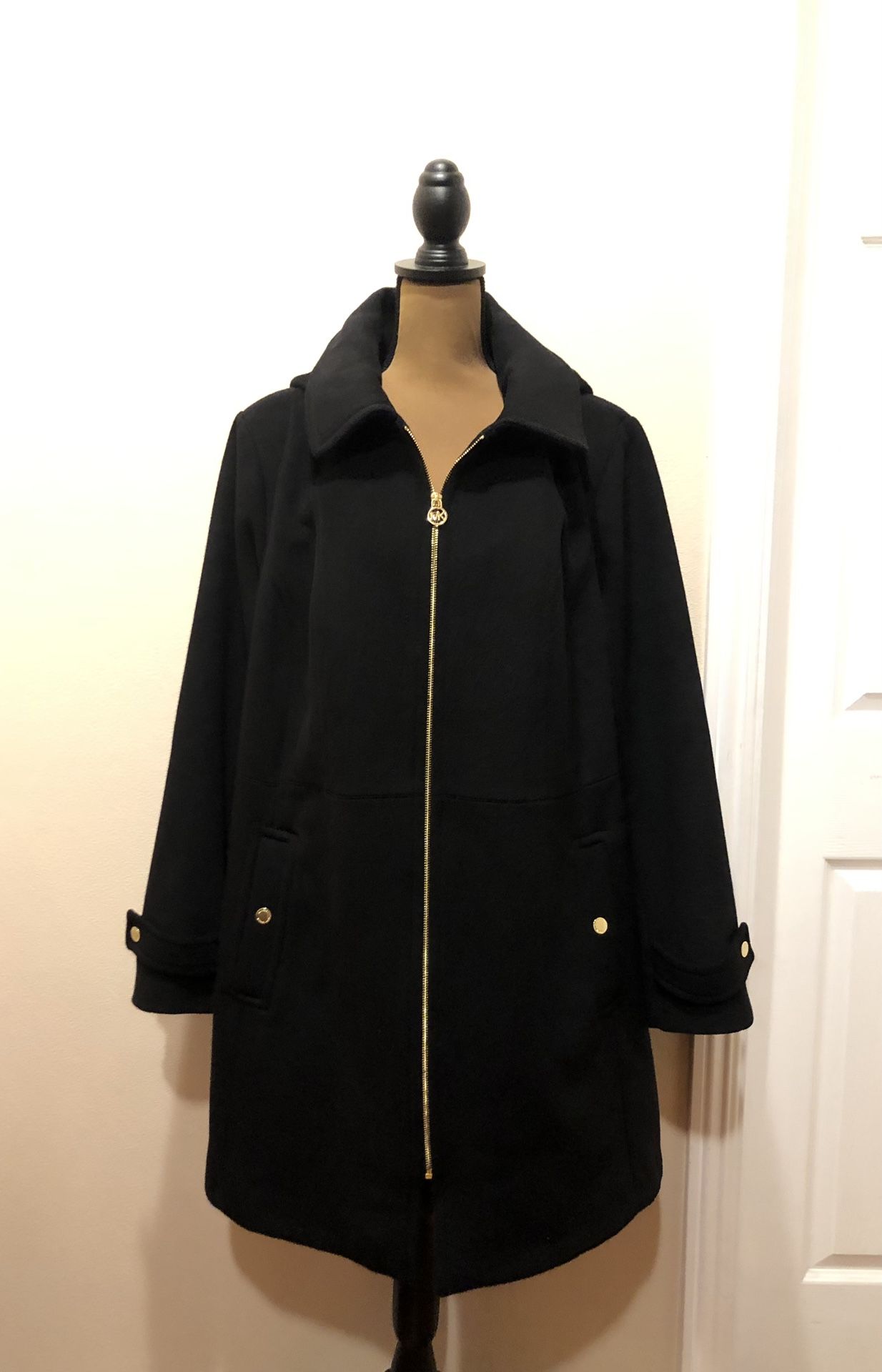 Michael Kors Wool Coat With Hood For Women Size 2X
