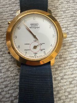 Rare vintage Seiko chronograph 8M25-7039 R1, not Gucci, apple, Louis Vuitton, Prada