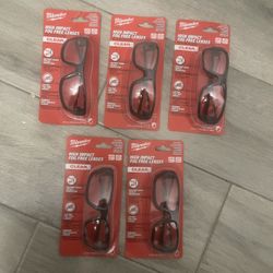 MILWAUKEE HIGH IMPACT FOG GLASSES CLEAR ( BUNDLE OF 5) 