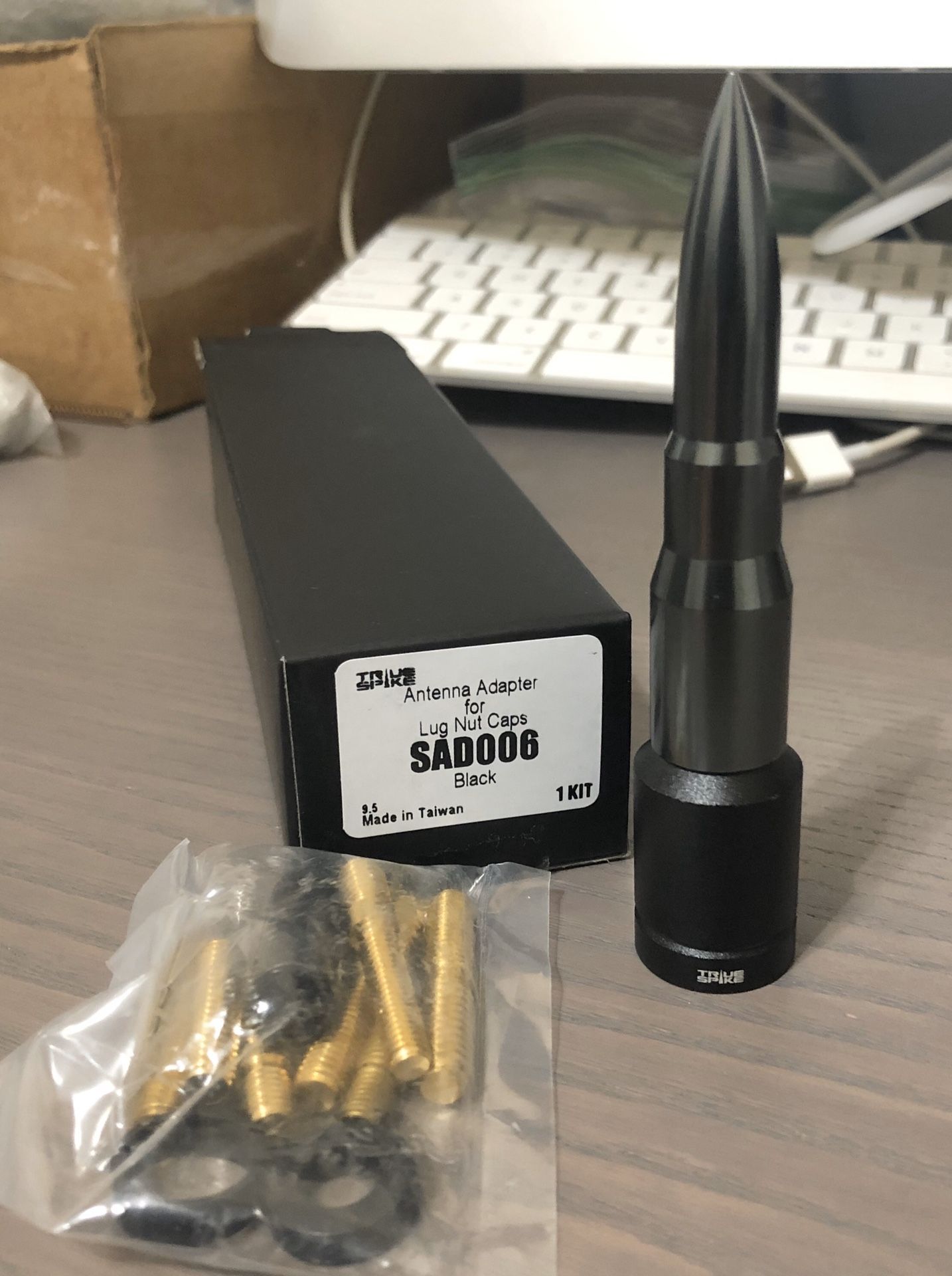 Gunmetal Bullet Style Stubby Antenna 4" AM FM Fits Jeep Wrangler Liberty