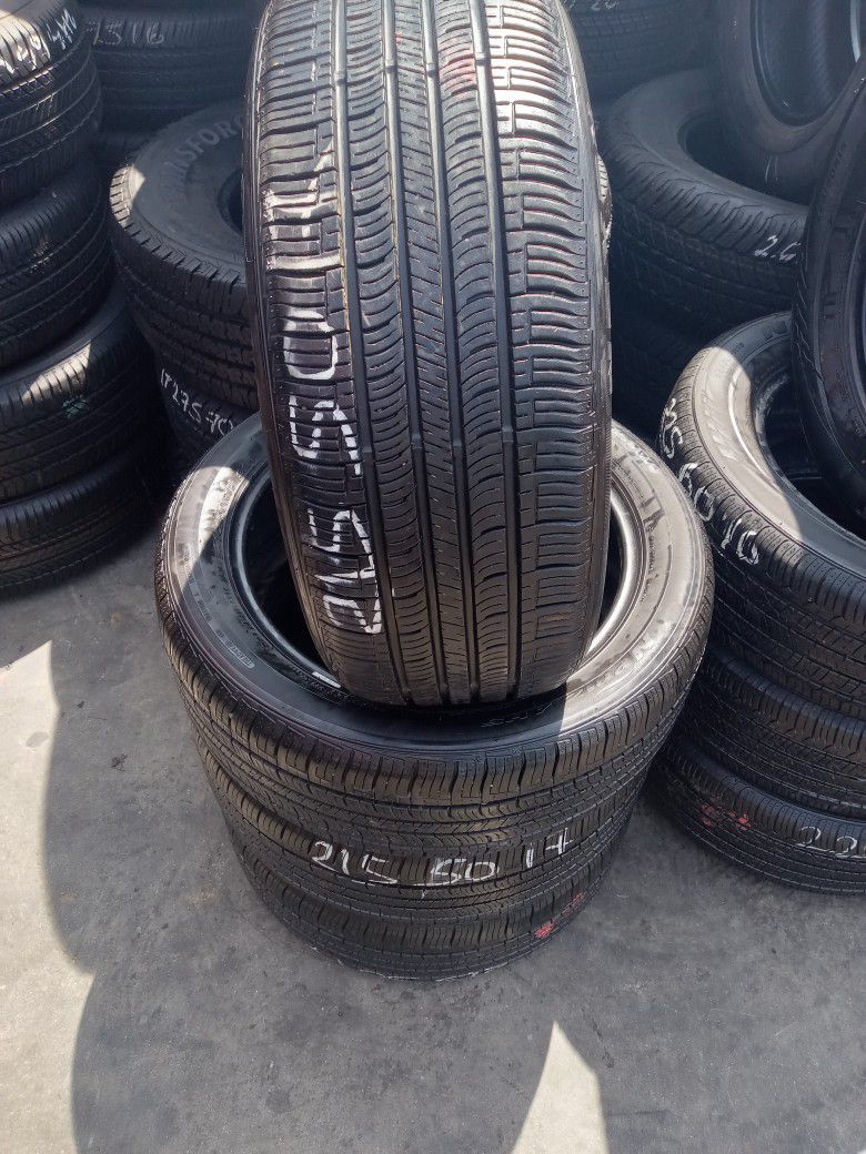 Set Of Four Used Tire 215,50 R17 Nexen 