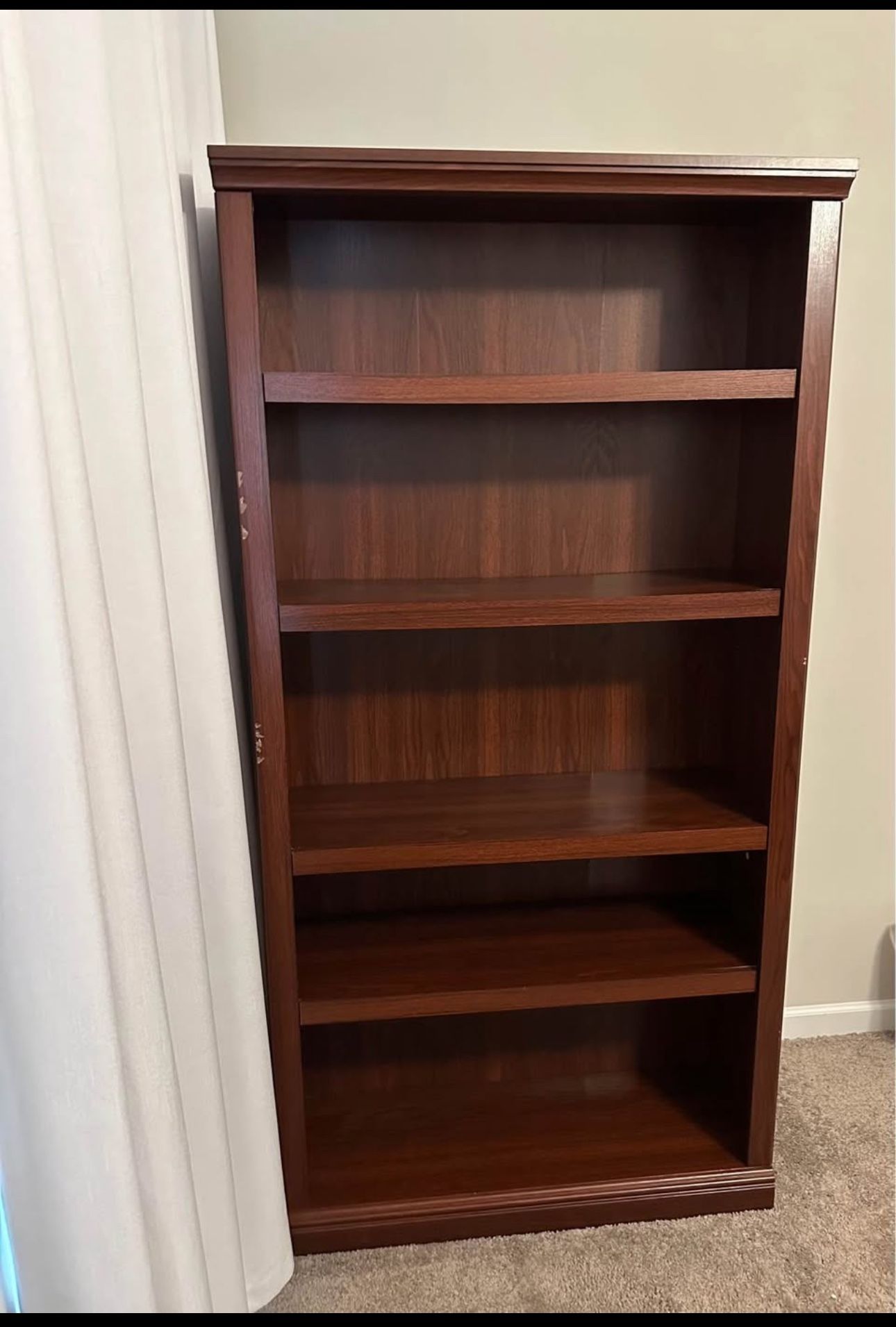 5 shelves bookcase