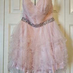 Pink Homecoming Prom Formal Dress - Medium