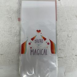 20 Count Plastic Unicorn Treat Bags 