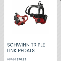 SCHWINN TRIPLE LINK PEDALS