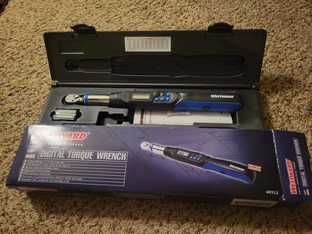 Westward 1/4 Digital Torque Wrench