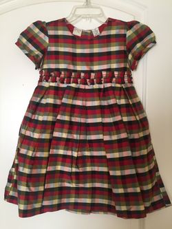 Girls Silk Holiday Dress - 2T