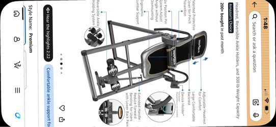 Innova health fitness inversion table