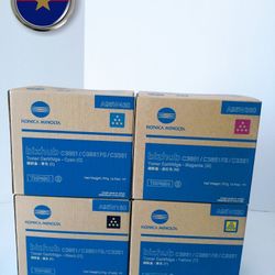 Genuine Laser Toner Cartridges TNP49 for KONICA MINOLTA BIZHUB C3351, C3851, C3851fs, Original Package,  Never Been Opened. 