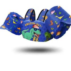 Chriffer Kids Swim Vest Life Jacket for 30-55 Pounds Boys and Girls, Toddler Floaties with Shoulder Harness Arm Wings for 2,3,4,5,6,7 Years Old Baby