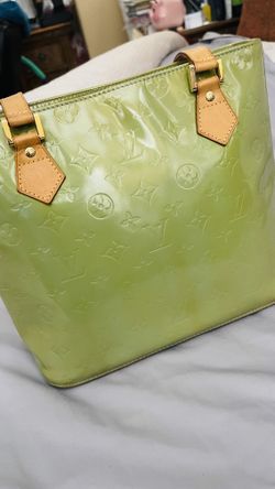 Authentic LV Green Vernis Houston Tote Bag