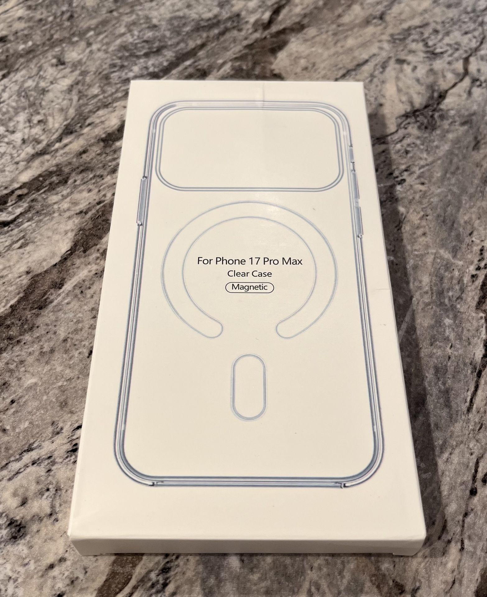 New iPhone 17 Pro Max Clear Silicone Magnetic Case