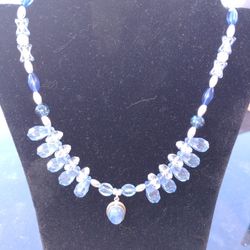 GENUINE GYPSY GLAM #1006 CATS EYE AQUAMARINE & SILVER