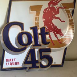 Colt 45 Beers Sign 