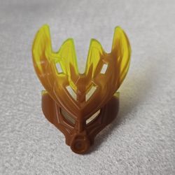 LEGO BIONICLE Protector Mask of Stone Dark Orange & Trans Neon Green