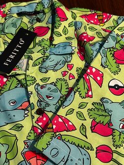 Pokemon Xl Venasaur Polyester Hawaiian Shirt!