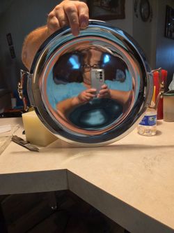 Kromex bronze serving tray