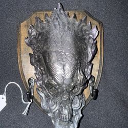 Skull Fire Wall Plaque