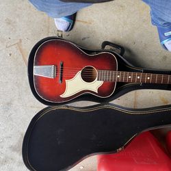 1960s Silvertone acoustic with case