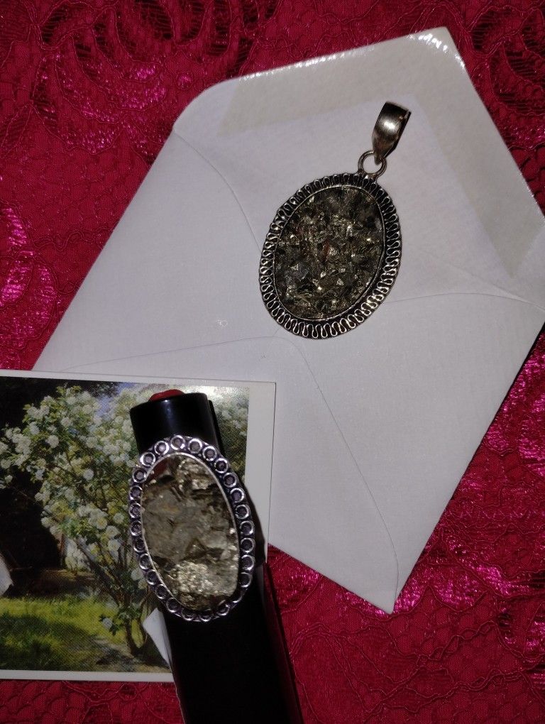 Pyrite Ring - Matching Pendant