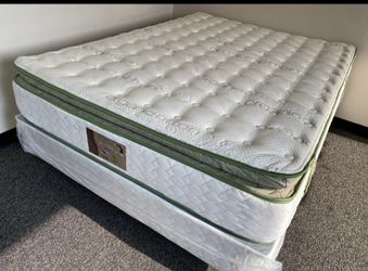 Ck Organic Elite Superior Hybrid Cool Gel Memory Foamm Pillow Top 14inch Matres!!