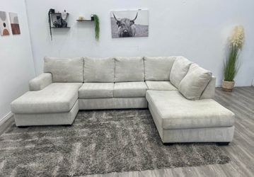 Cream Sectional Couch - Free Delivery