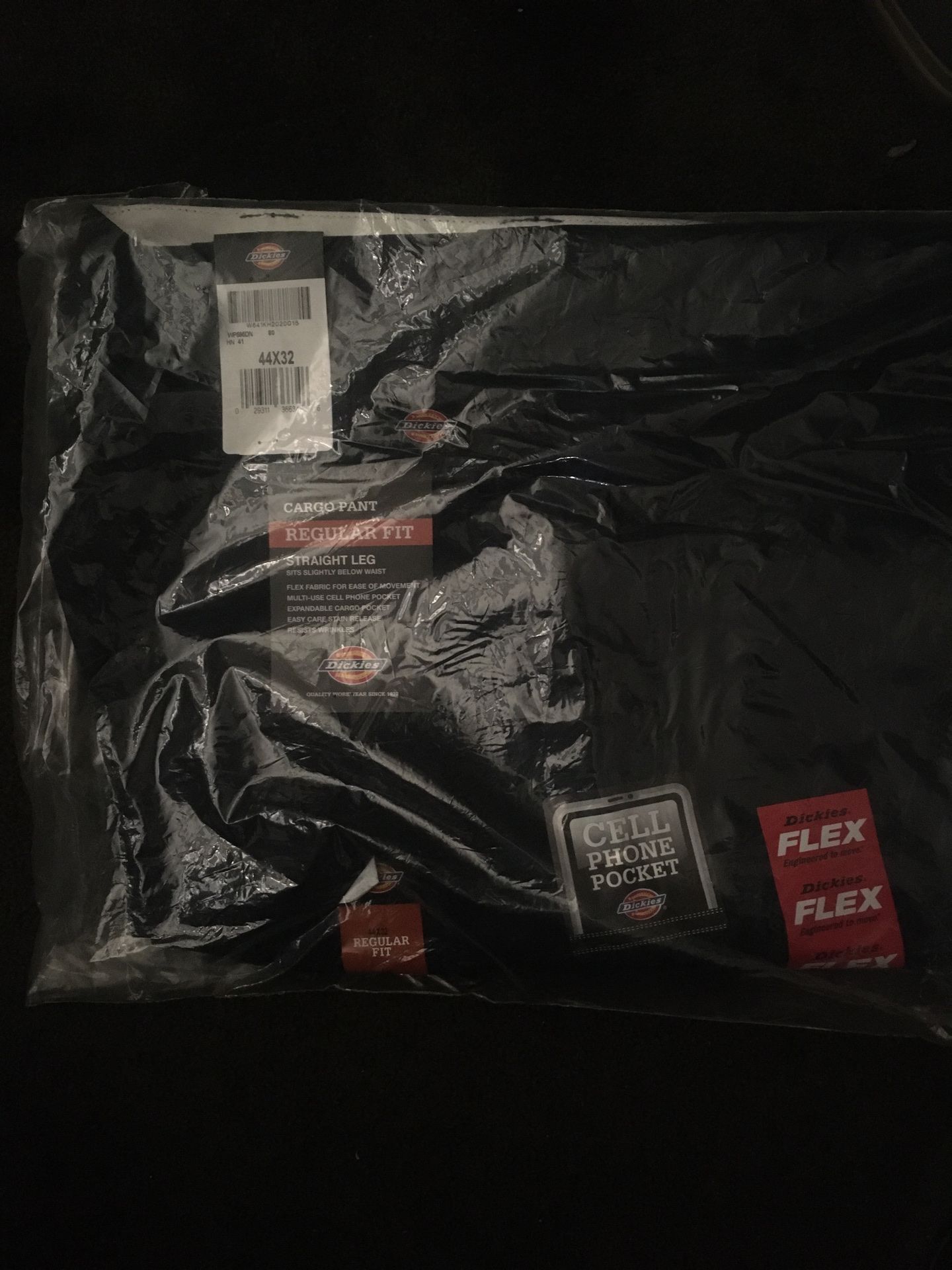 Dickies cargo pants with cell phone pocket