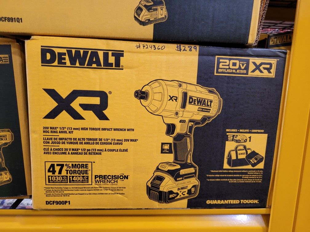 DEWALT
20V MAX Lithium-Ion Cordless 1/2 in. Impact Wrench Kit