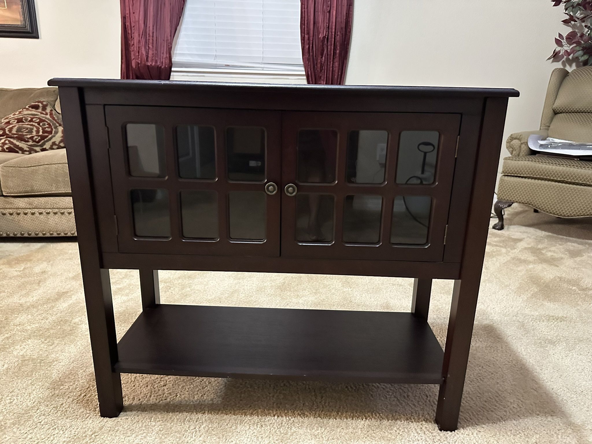 Dark Wood Console Table