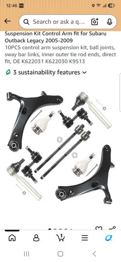 Control arm suspension kit 10pcs