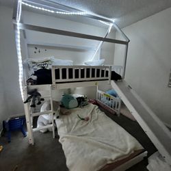 Brand New Bunk Beds With Slide And Ladder Brand New Unused Twin Mattress  