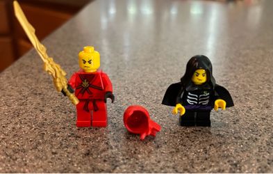 Retired LEGO Ninjago Minifigure Lot – Kai (Golden Weapons) & Young Lloyd Garmadon