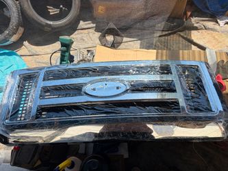 For Ford F250 F350 F450 F550 Super Duty 08-10 Chrome Front Upper Grill