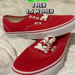 Red Vans - Authentic Style