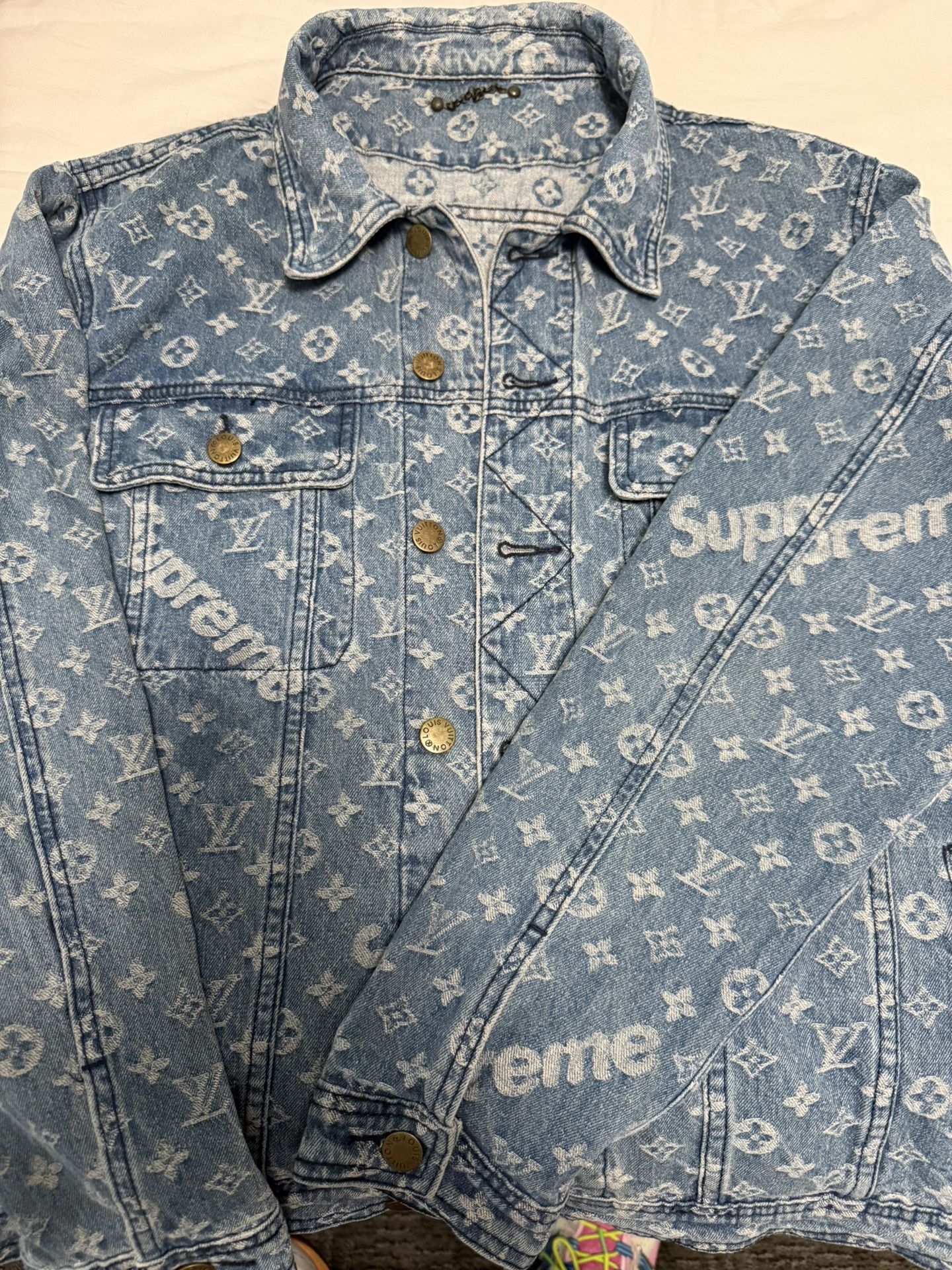 Louis Vuitton X Supreme Denim Jacket
