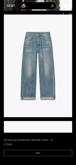 Brand New Zara Denim Jeans Size 44