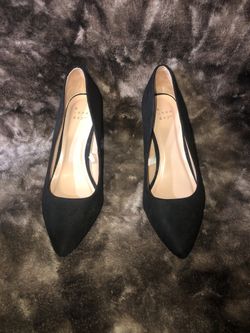 Black Low Heels 6.5